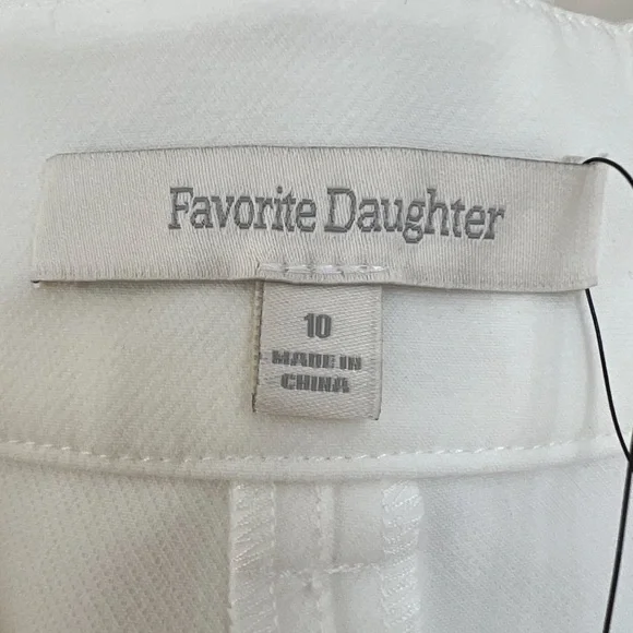Favorite Daughter Wide Leg The Shortie Favorite Pant in Ivory White Size 10 NWT - Picture 16 of 16